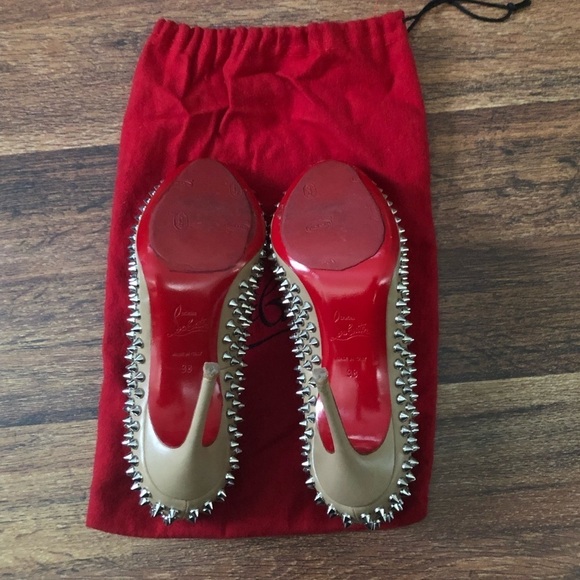 Women’s Authentic Christian Louboutin Spiked Heels - Picture 2 of 2
